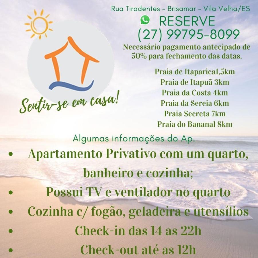 Ap 7 Inteiro Privatico c\ wi-fi. Sentir_se em casa! Vila Velha (Espirito Santo) Exterior foto